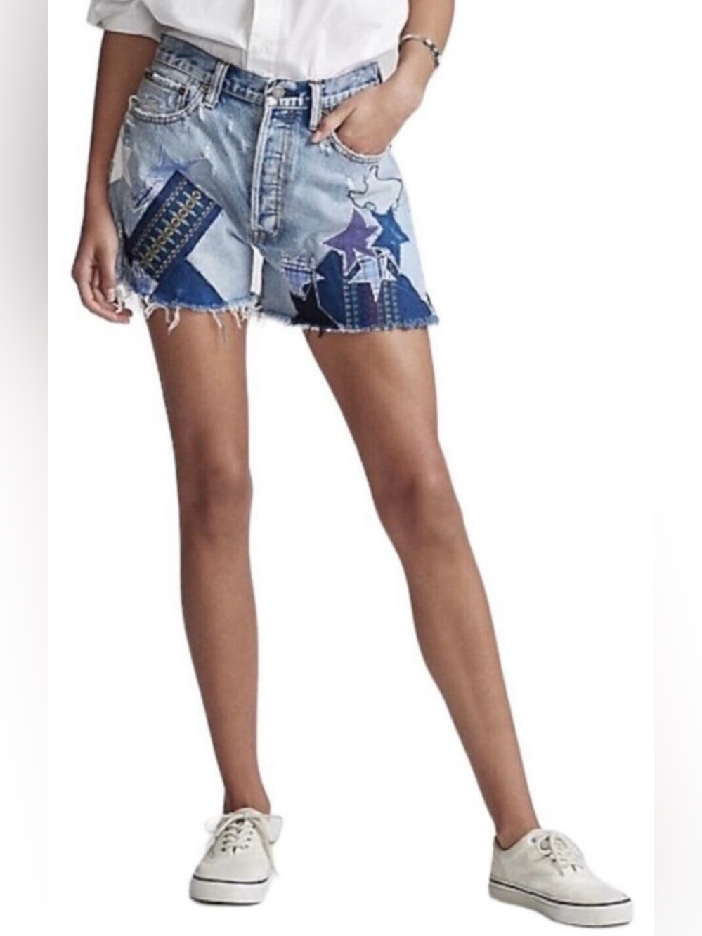 Polo Ralph Lauren Sprighton Boyfriend Patchwork Short
